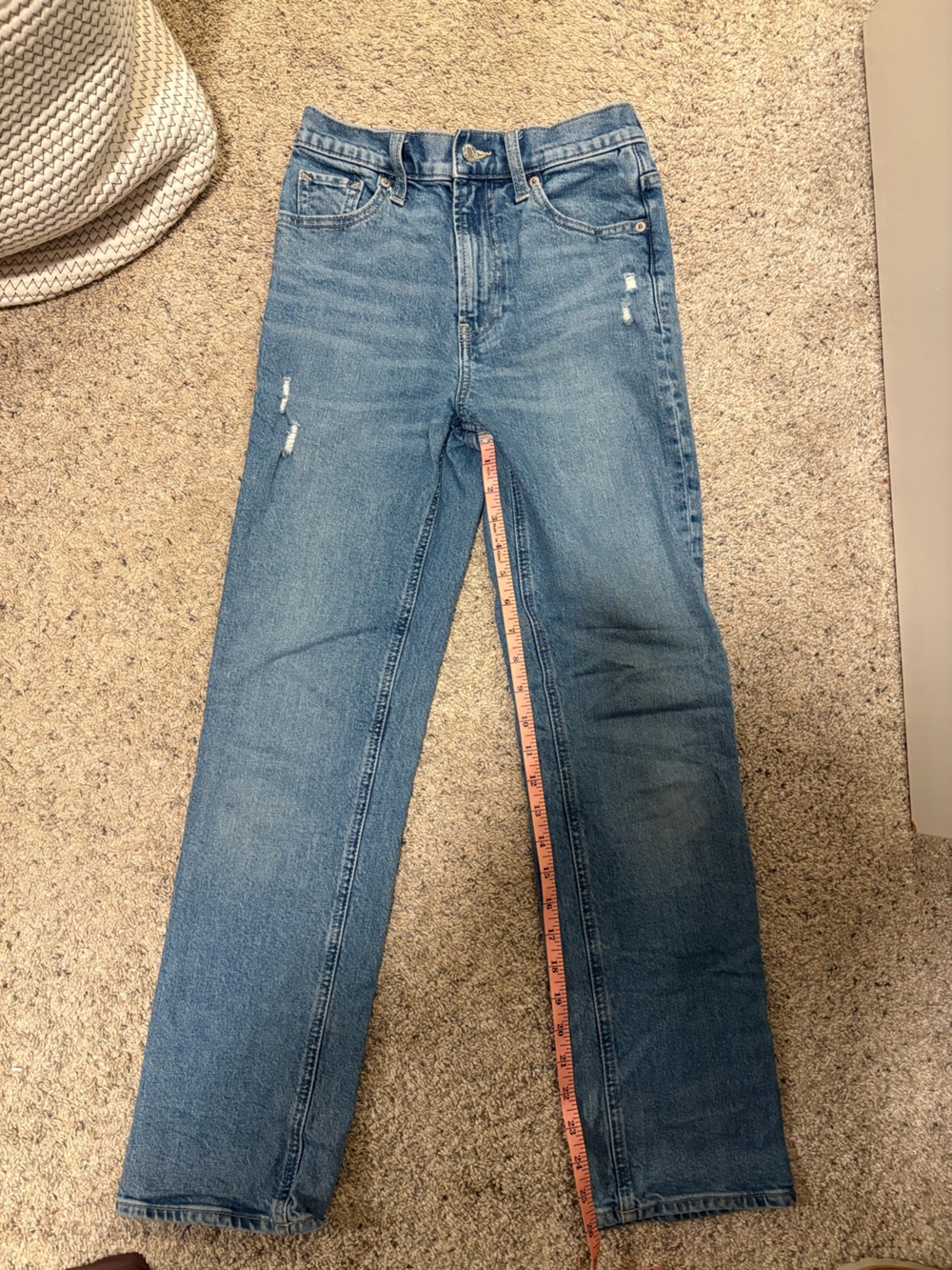 GAP high rise Straight-Leg Light Blue Women's Jeans size 25 R